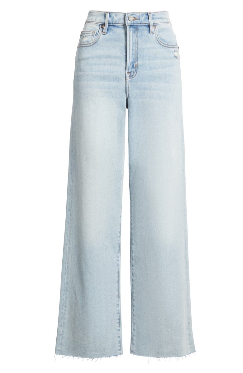 HIDDEN JEANS Clean Cut Wide Leg Dad Jeans, Alternate, color, Light Wash