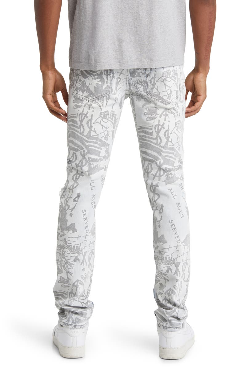 Ksubi Chitch Kollage Icey Ripped Skinny Jeans, Alternate, color, 