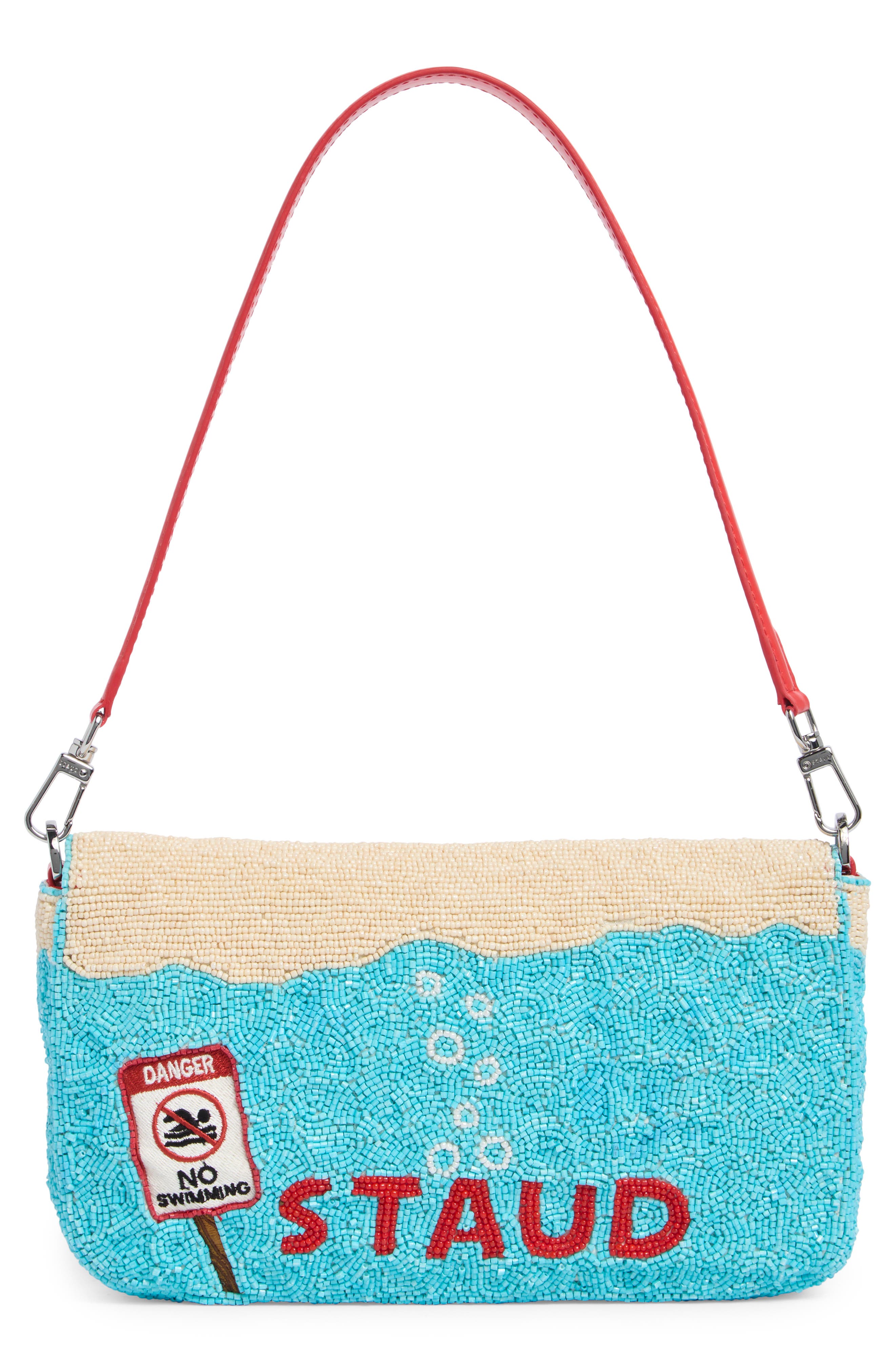 STAUD Timmy Convertible Shoulder Bag, Alternate, color, Great White