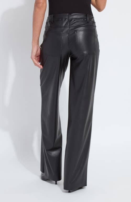 Lyssé Lysse Azara Wide Leg Faux Leather Pants In Black