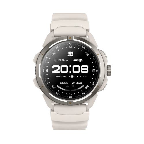 Cubitt Terra Rugged Smartwatch With Dual-band Gps (l1+l5), 1.48 Inches Amoled In White