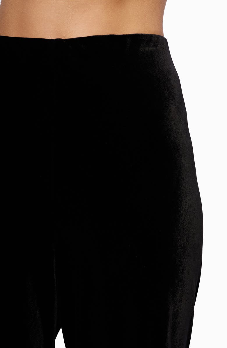 CAMI NYC Bristol Flare Velvet Pants, Alternate, color, Black