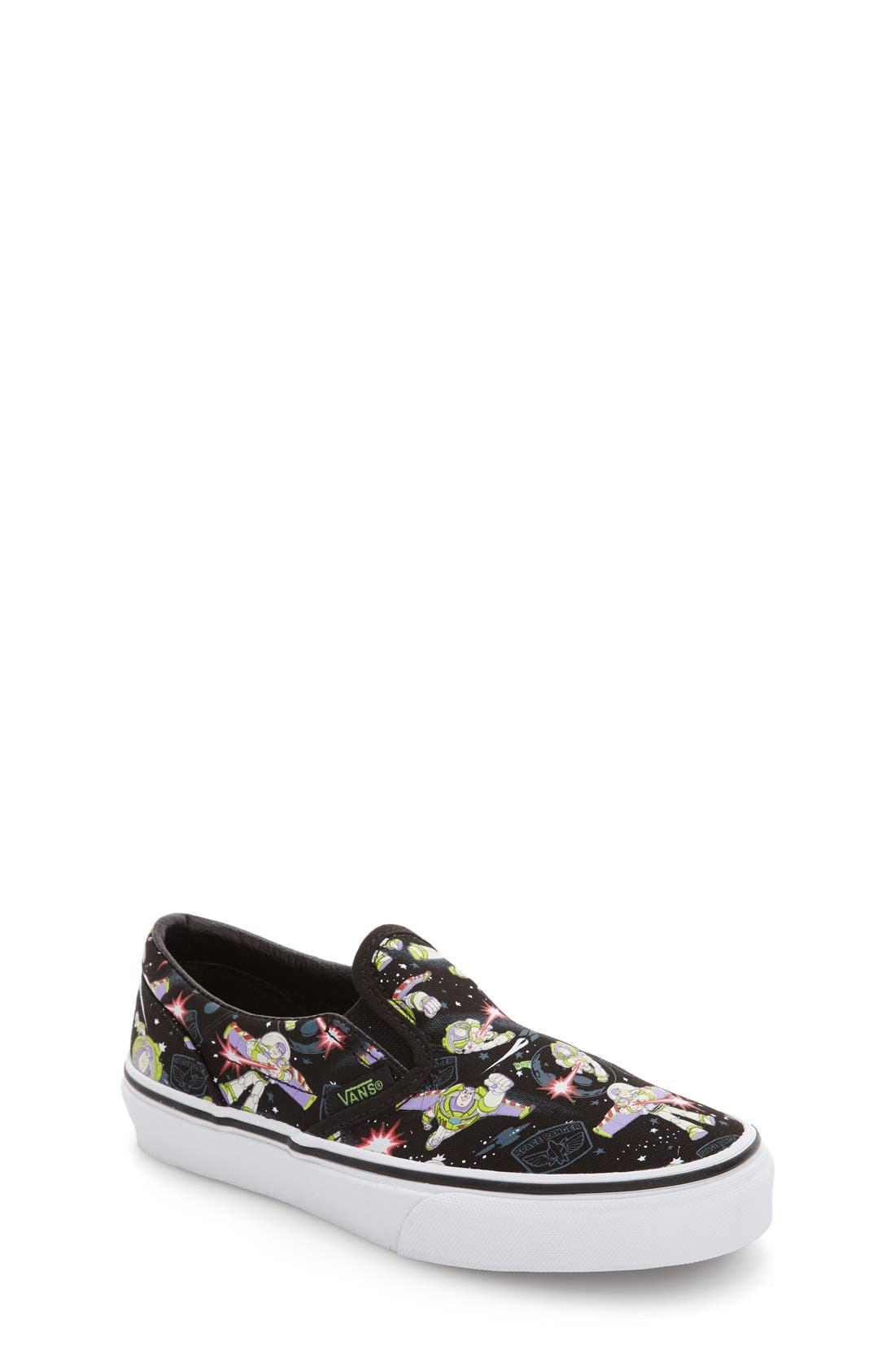 Vans x Disney Pixar<sup>®</sup> Toy Story<sup>™</sup> Buzz Lightyear Classic Slip-On, Main, color, 