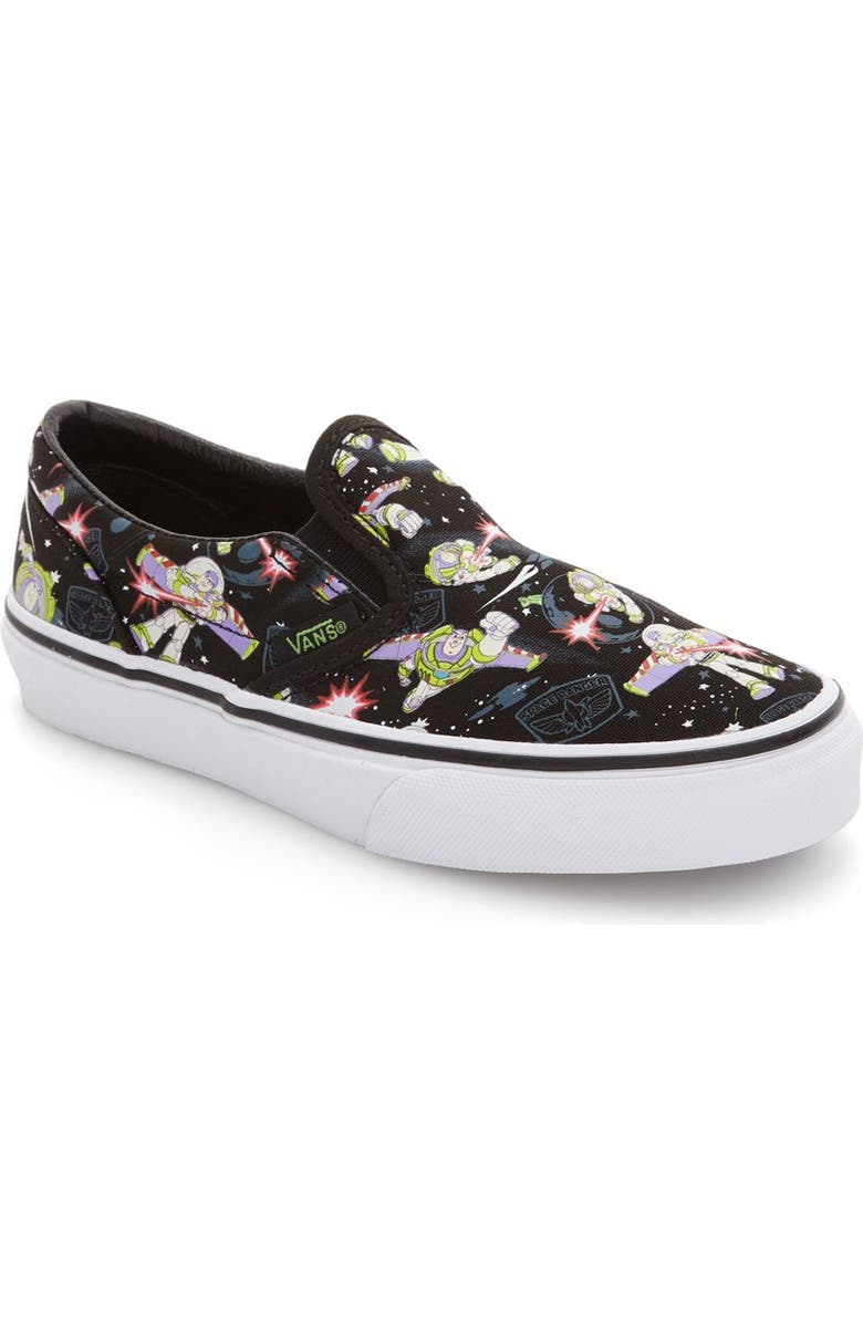 Vans x Disney Pixar<sup>®</sup> Toy Story<sup>™</sup> Buzz Lightyear Classic Slip-On, Main, color,
