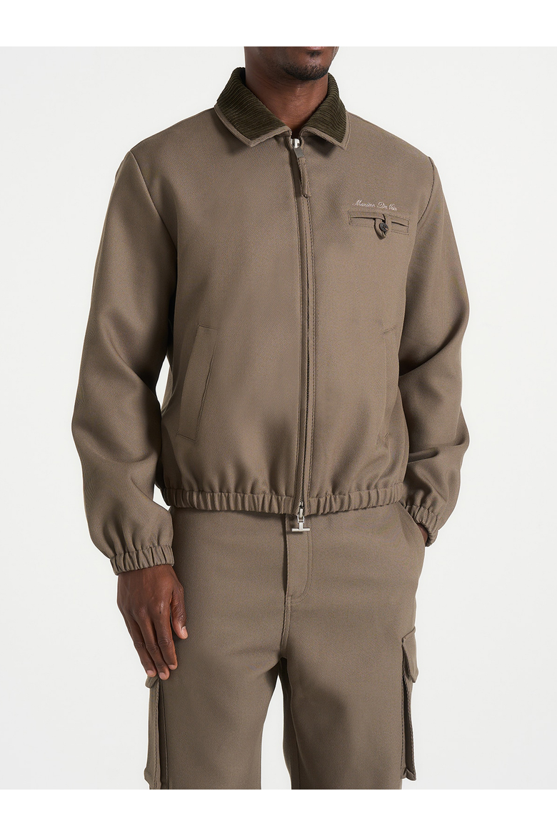 Kilian Unisex Twill Signature Jacket, Main, color, Olive