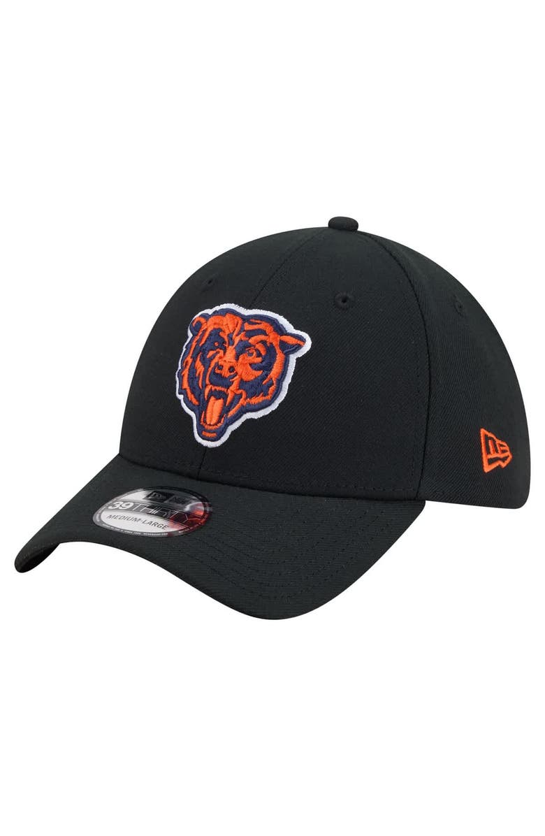 New Era Men's New Era Black Chicago Bears Core Team 39THIRTY Flex Hat, Main, color, Black