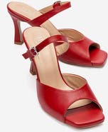 Forever & Always Shoes Urael Leather Stiletto Strap Sandal