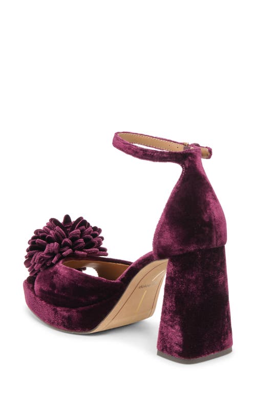 Dolce Vita Perel Platform Ankle Strap Sandal In Purple