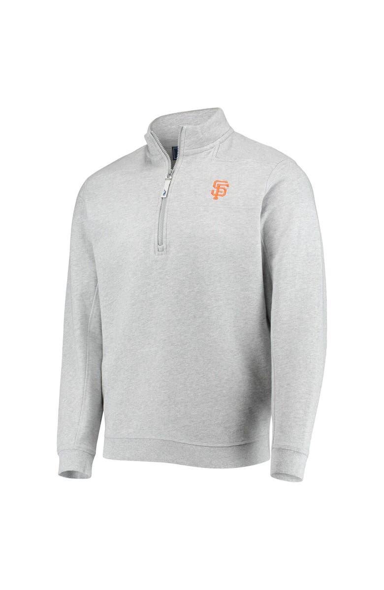 vineyard vines Men's Vineyard Vines Heather Gray San Francisco Giants Shep Shirt Quarter-Zip Sweatshirt, Alternate, color, 