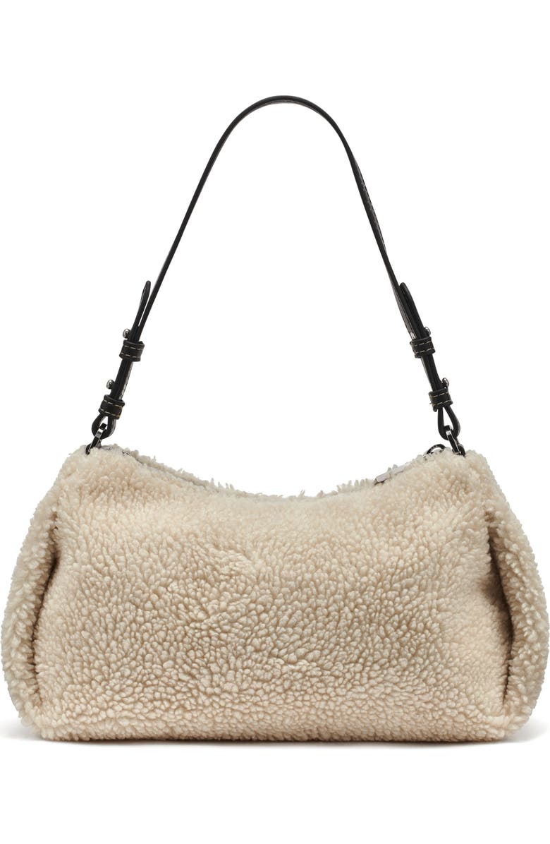 DKNY Remy Shearling Top-Zip Shoulder Bag, Alternate, color,