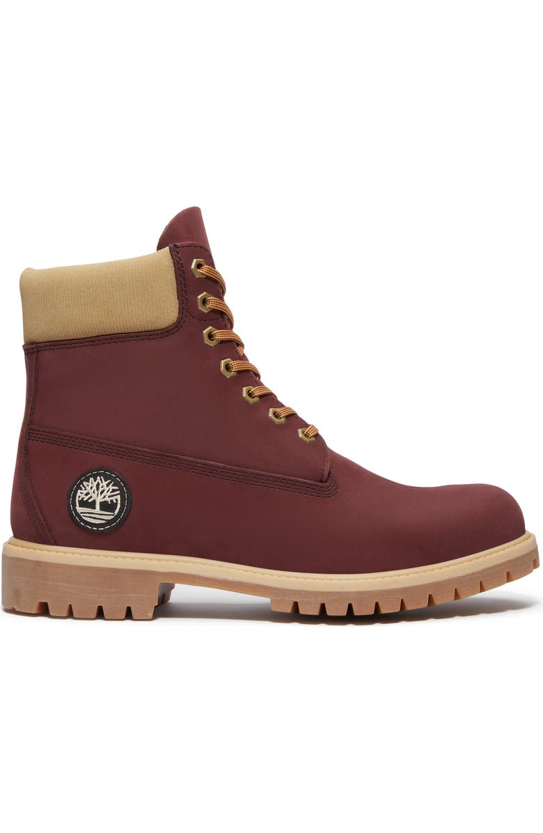 Timberland Premium 6-Inch Waterproof Boot, Alternate, color, Burgundy Nubuck