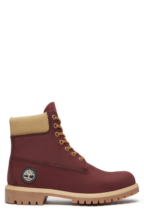 Timberland Premium 6-inch Waterproof Boot In Burgundy