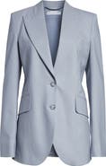 Stella McCartney Wool Canvas Fitted Blazer