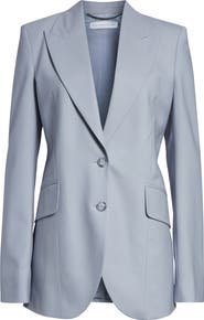 Stella McCartney Wool Canvas Fitted Blazer