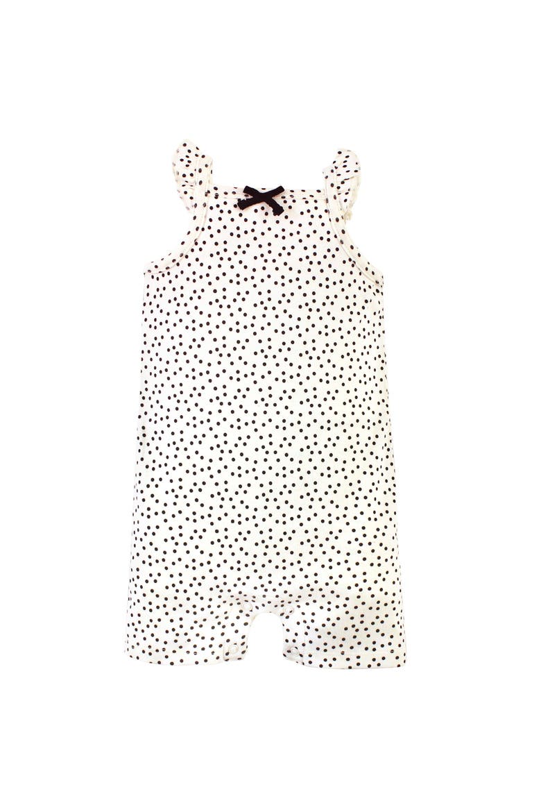 Organic-Cotton Rompers, Alternate, color, Poppy