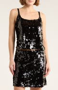 WAYF Sequin Crop Camisole