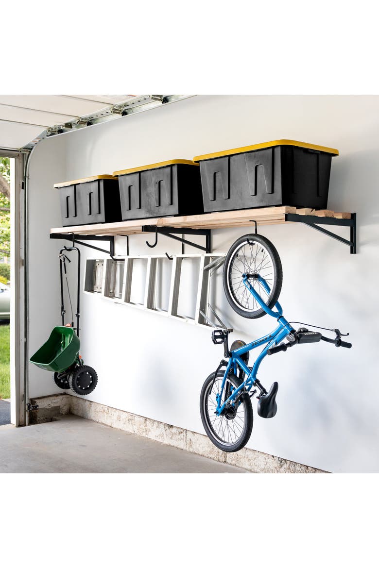 DIY Wall Shelf Brackets | Heavy Duty Garage Wall Shelf, Main, color, 2' x 8'