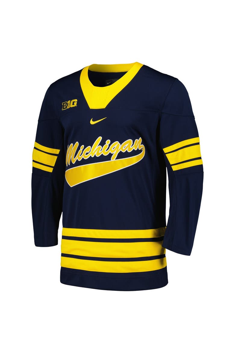 Men's Nike Navy Michigan Wolverines Replica Jersey, Alternate, color, Navy