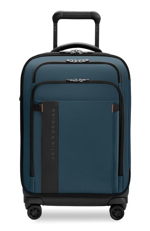 ZDX Essential 22-Inch Expandable Carry-On Spinner Suitcase