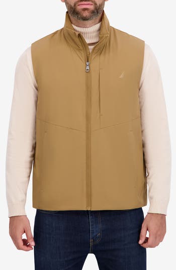 Nautica Transitional Packable Vest In Brown