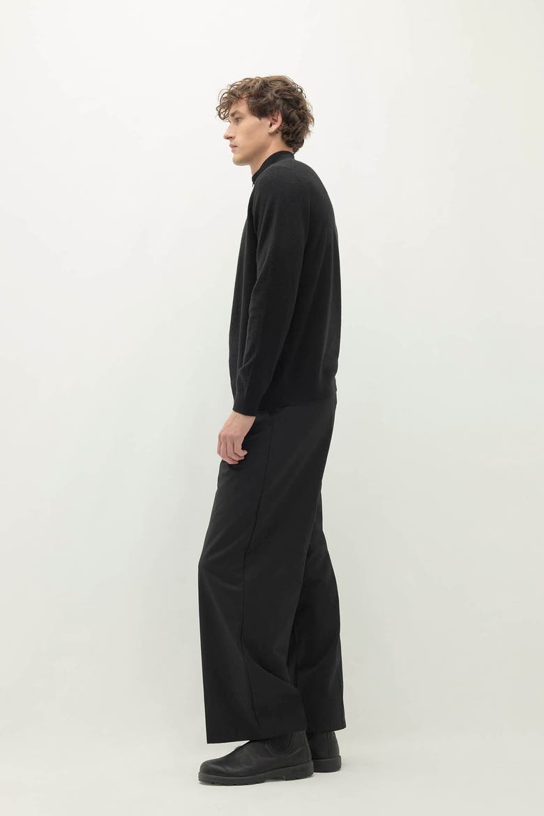 Phillip Cashmere Quarter-Zip, Alternate, color, Black