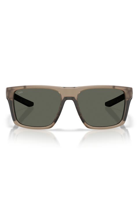 Lido 57mm Polarized Square Sunglasses