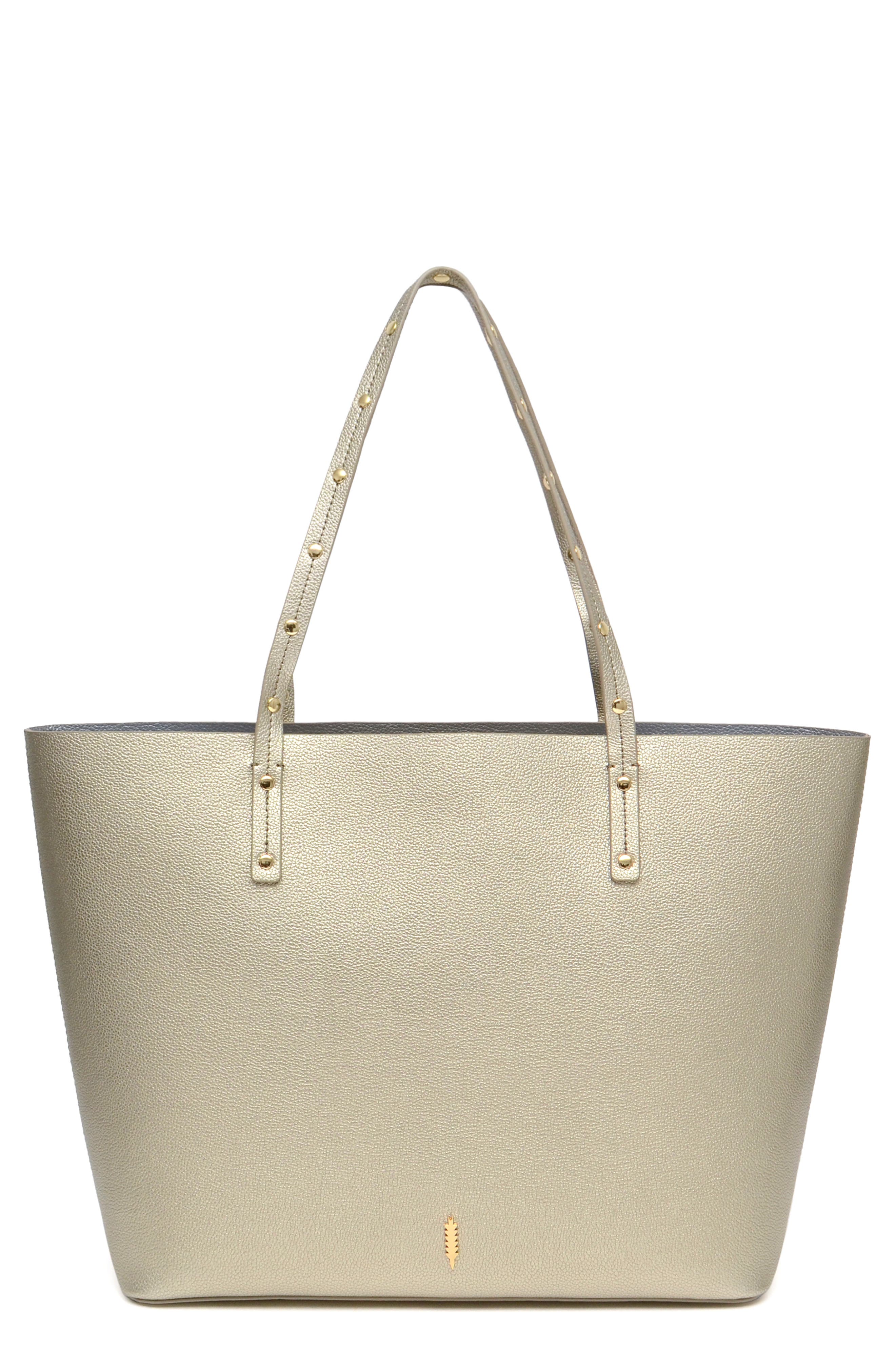Thacker Fran Stud Leather Tote, Main, color, 