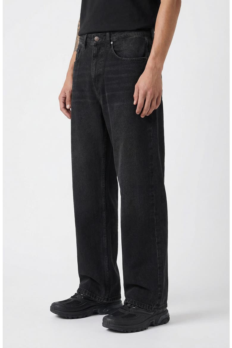 Baggy Wide Leg Jeans, Alternate, color, FADED BLACK