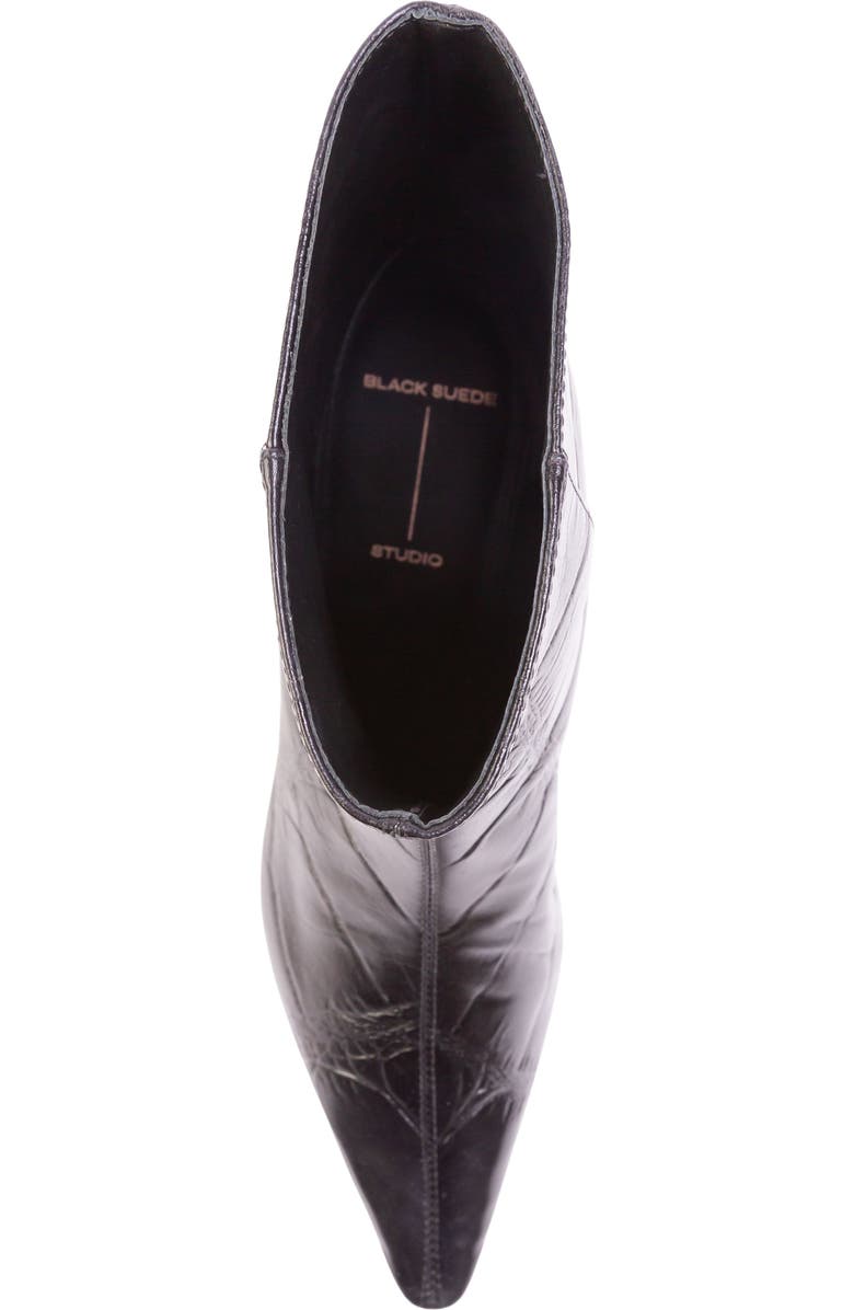 BLACK SUEDE STUDIO Harlow 50 Bootie, Alternate, color, Black Croc Leather