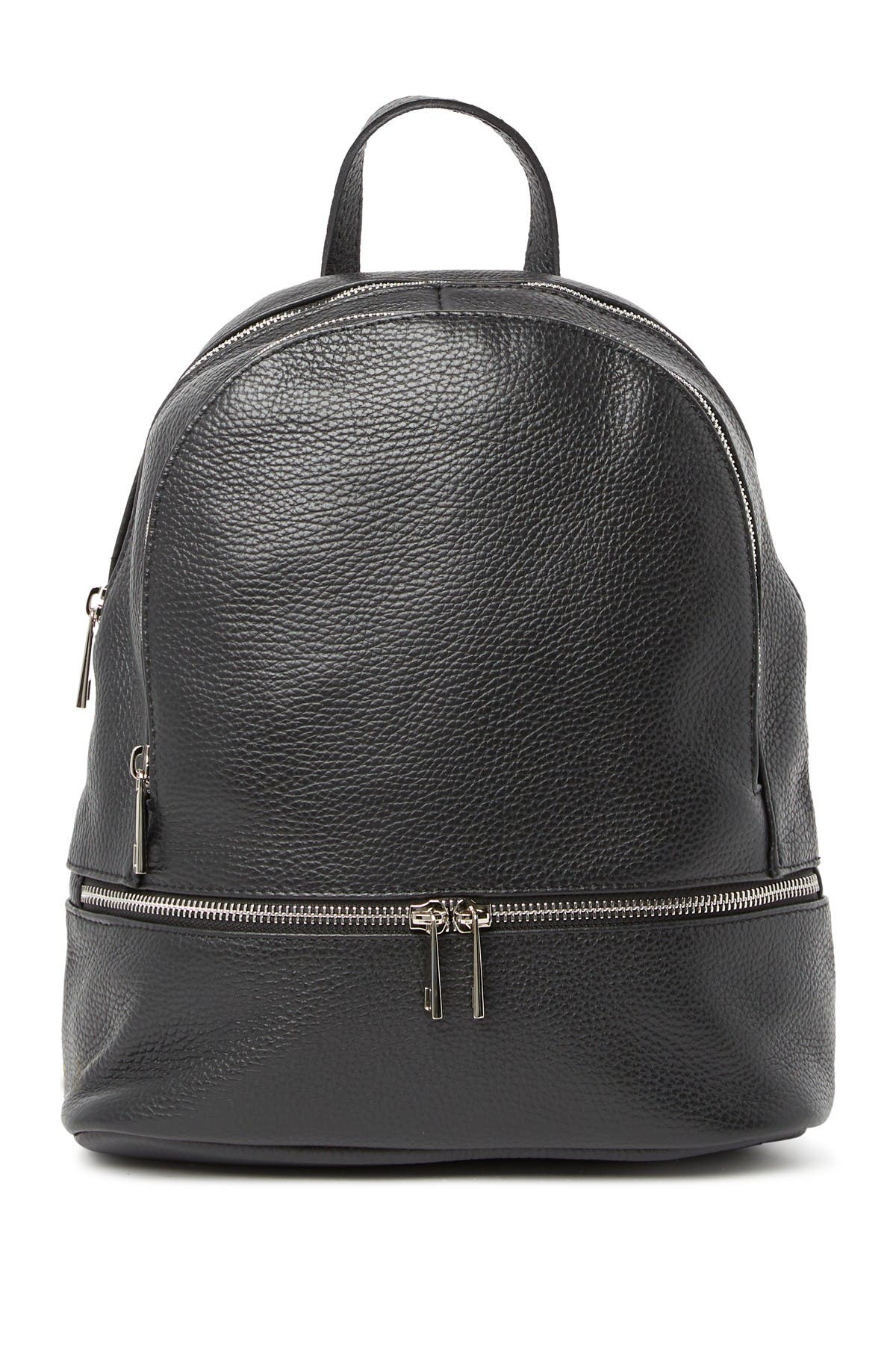 ANNA LUCHINI Leather Backpack, Main, color, 