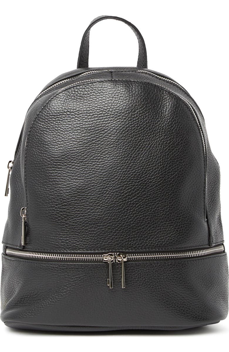 ANNA LUCHINI Leather Backpack, Main, color,