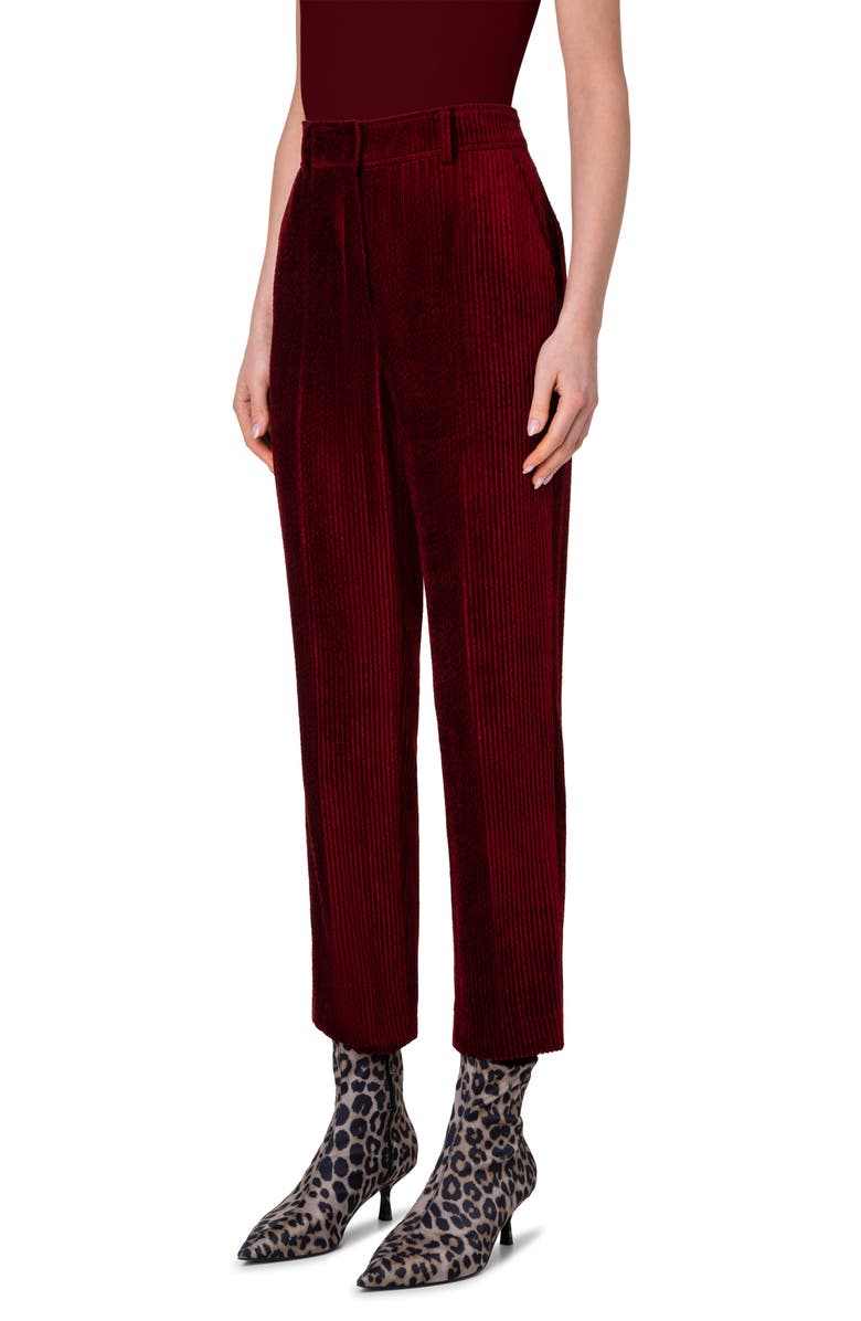 Akris punto Feryn Washed Corduroy Tapered Leg Ankle Pants, Alternate, color,