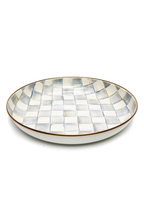 Sterling Check Enameled Steel Abundant Bowl
