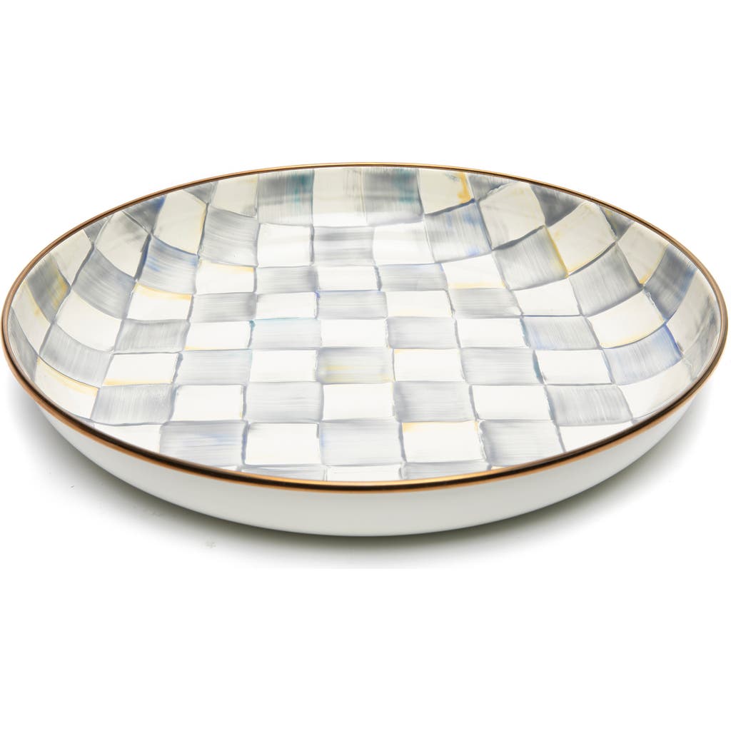 Mackenzie-childs Mackenzie Childs Sterling Check Enameled Steel Abundant Bowl