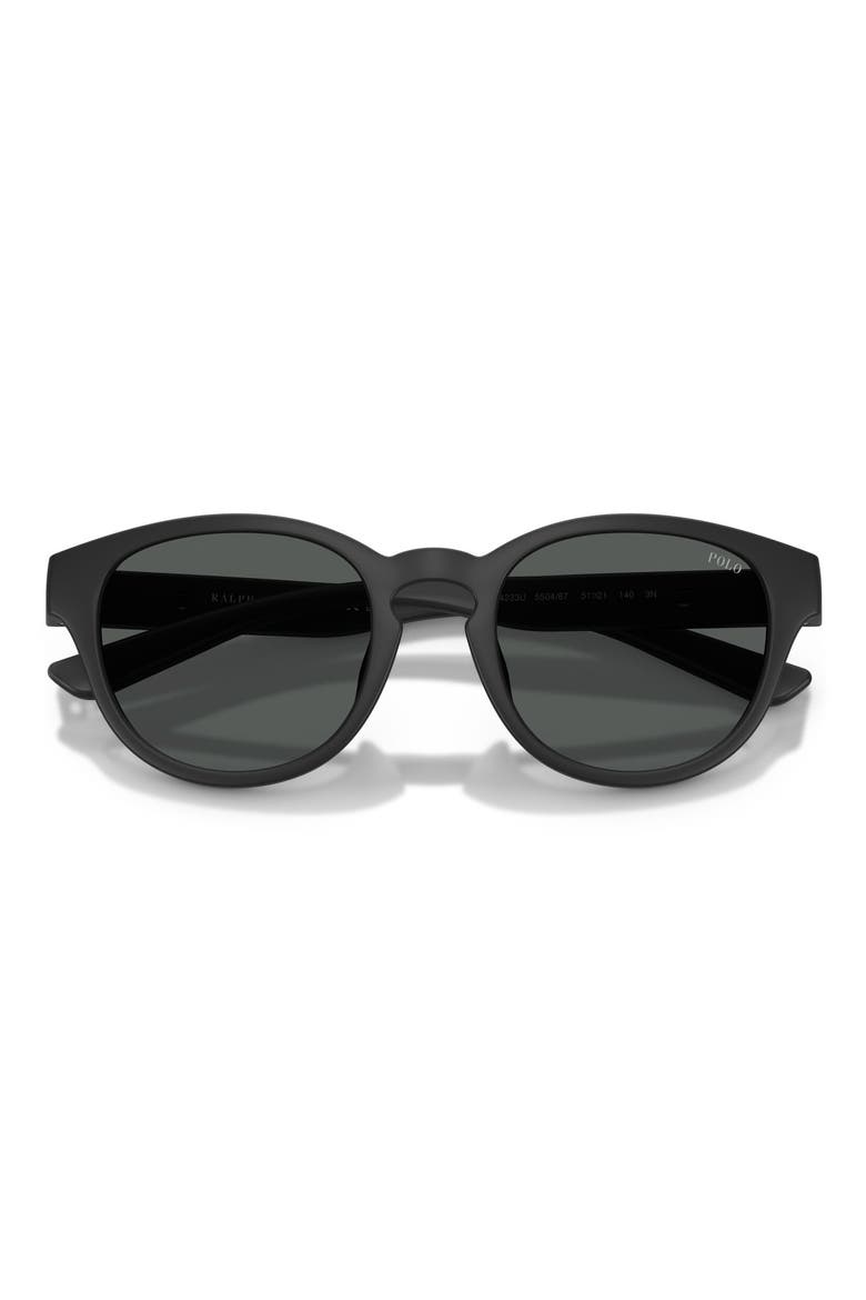 51mm Phantos Sunglasses, Alternate, color, MATTE BLACK / DARK GREY