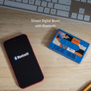 Cassette Tape Portable Bluetooth<sup>®</sup> Speaker