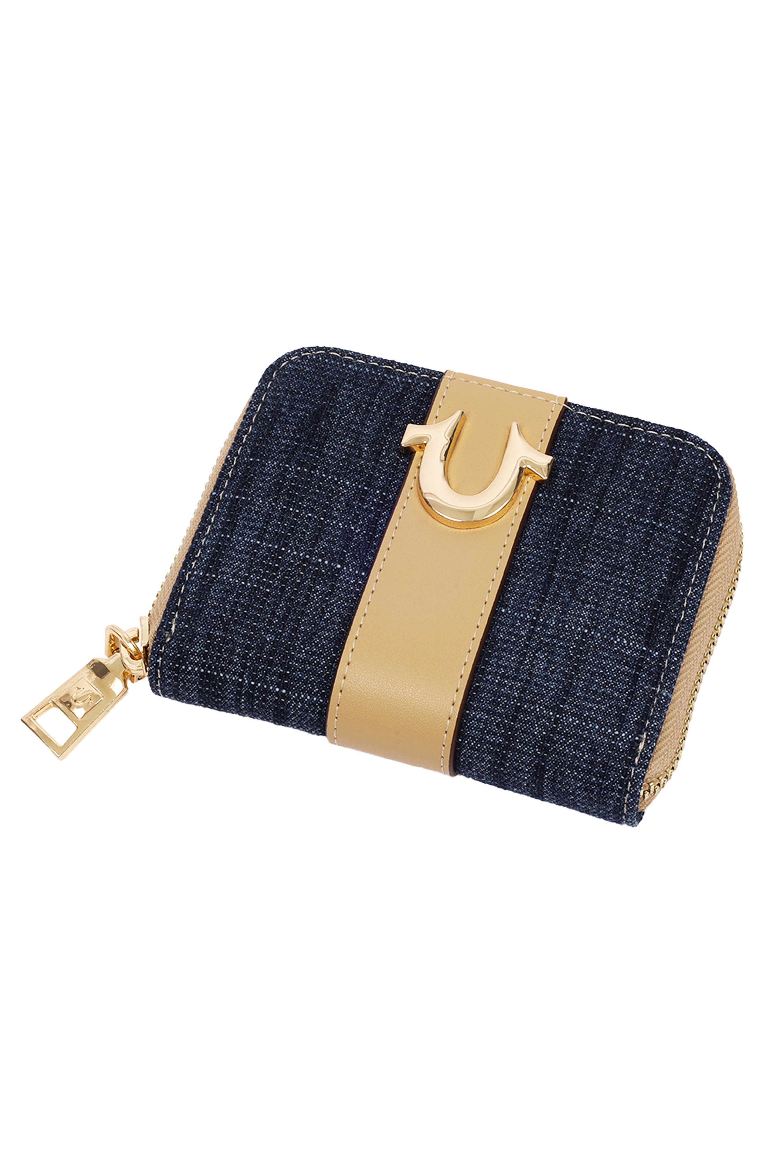 Small Mixed Media Wallet, Alternate, color, DARK DENIM