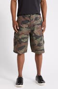 Represent Camo Print Cargo Shorts