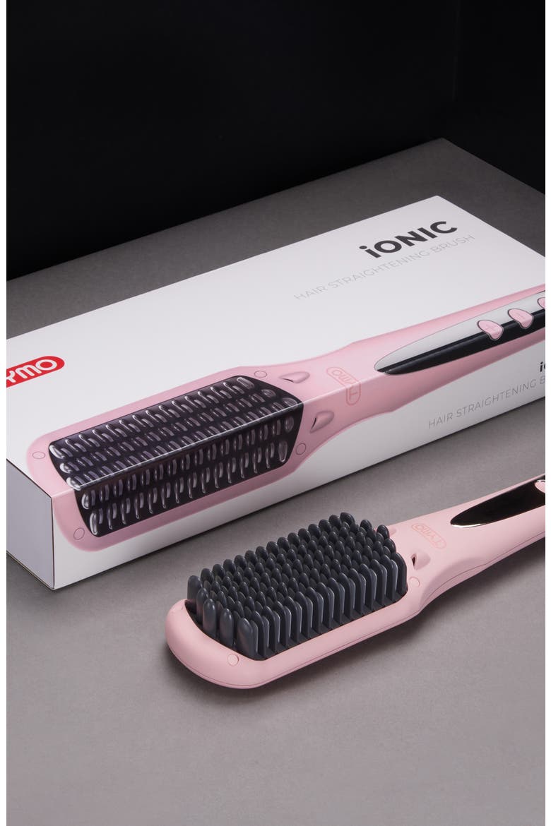 iONIC Hair Straightener Brush, Alternate, color, PINK