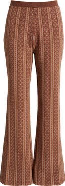 Rip Curl San Carlos Mixed Print Jacquard Flare Pants