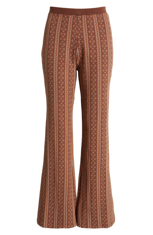 RIP CURL RIP CURL SAN CARLOS MIXED PRINT JACQUARD FLARE PANTS 