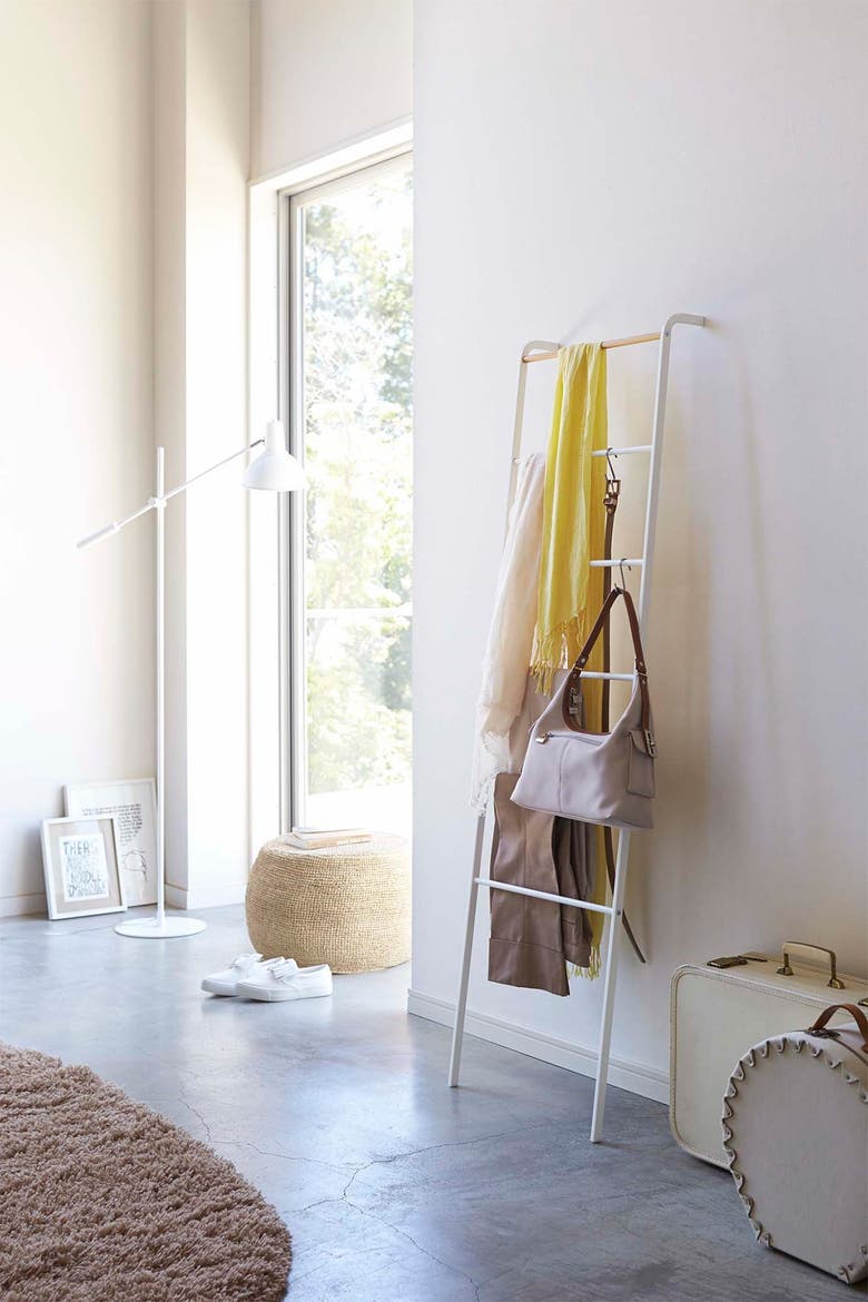 Leaning Ladder Rack Hanger, Alternate, color, WHITE