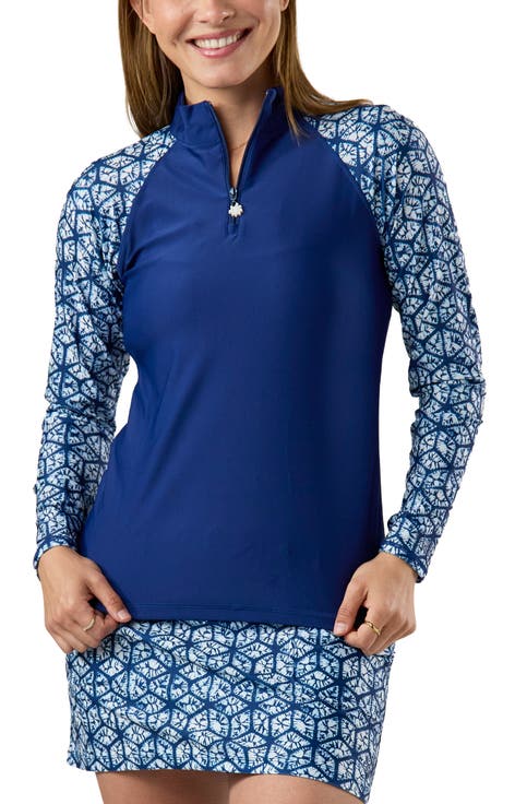 Long Sleeve Quarter Zip Sun & Swim Shirt