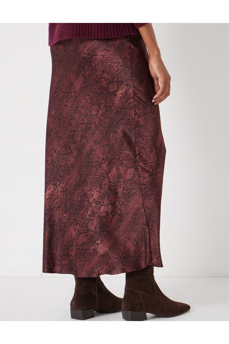 Simone Slinky Skirt, Alternate, color, Snake Print Brown