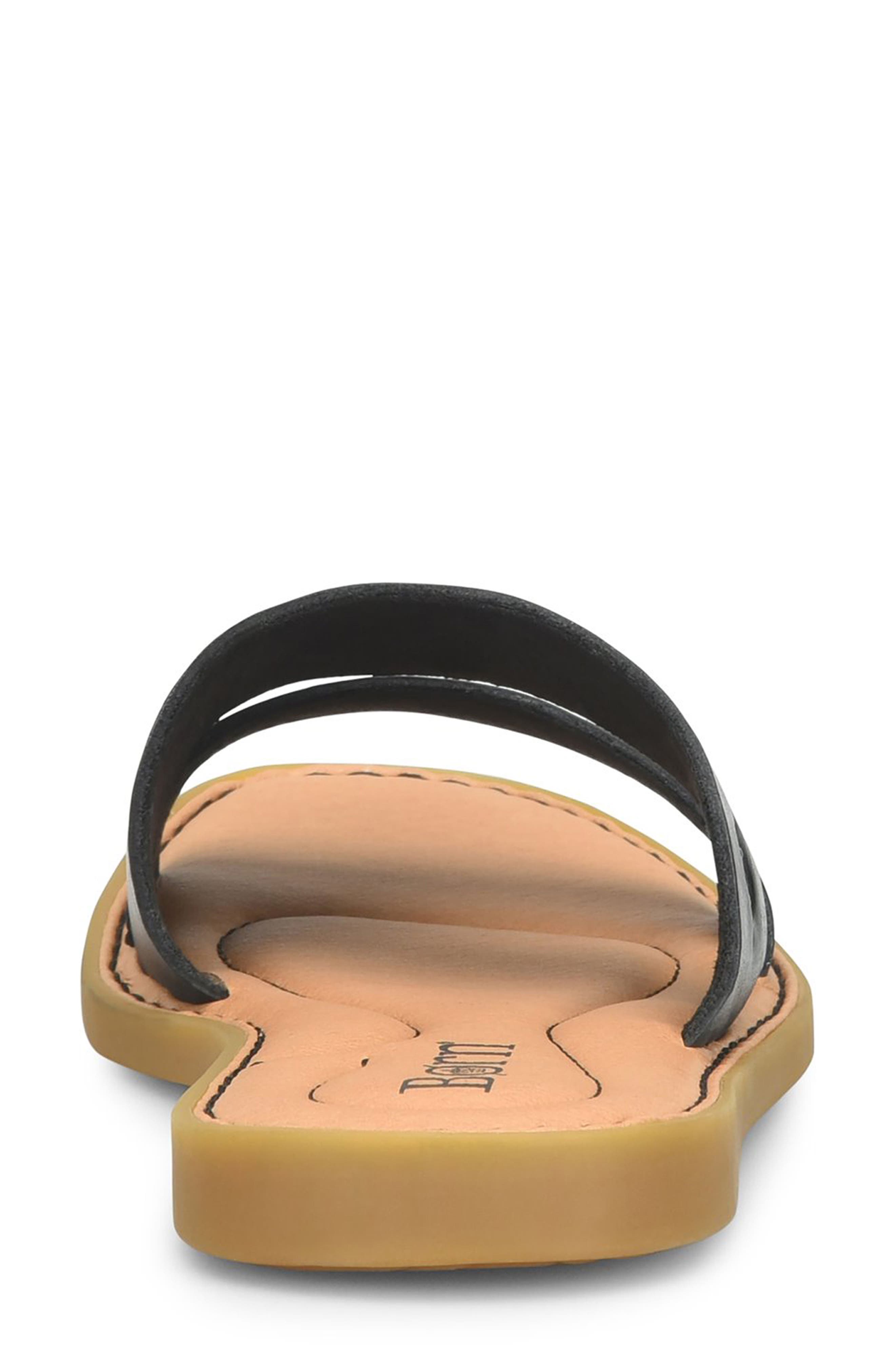 Børn Mahal Slide Sandal, Alternate, color, Black Leather