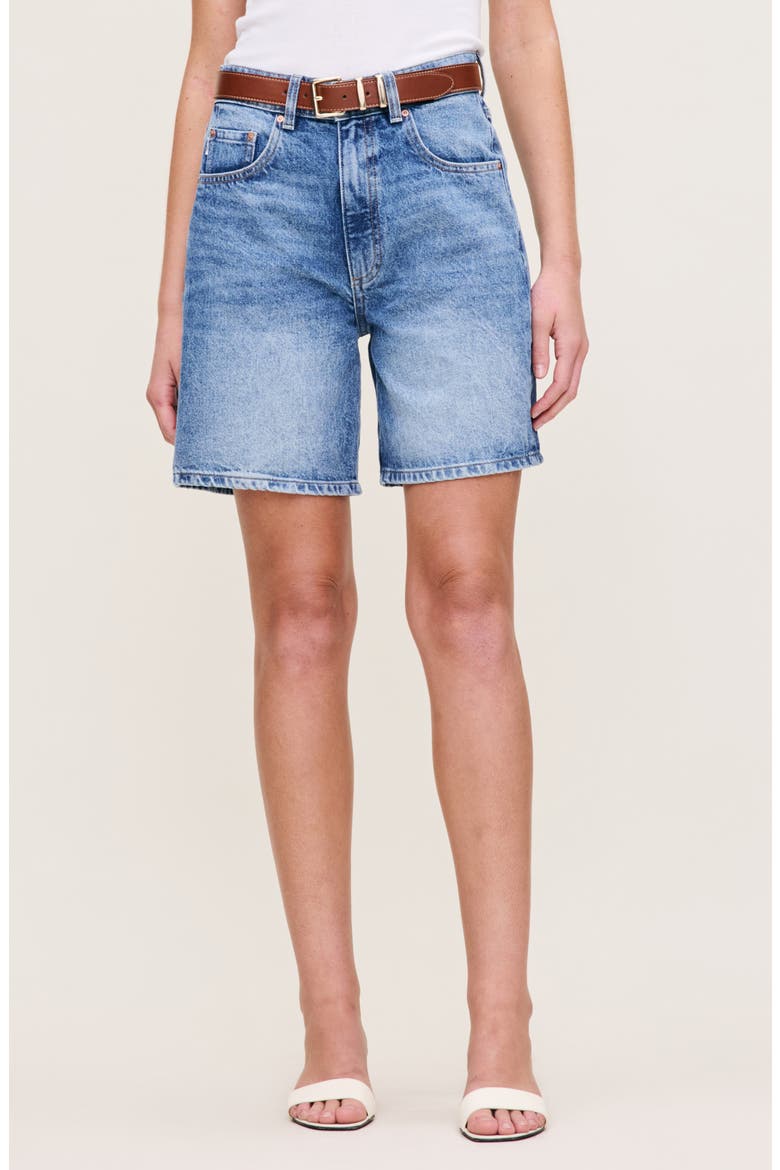 Taylor Ultra High Waist Denim Shorts, Main, color, NORTH LAKE VINTAGE