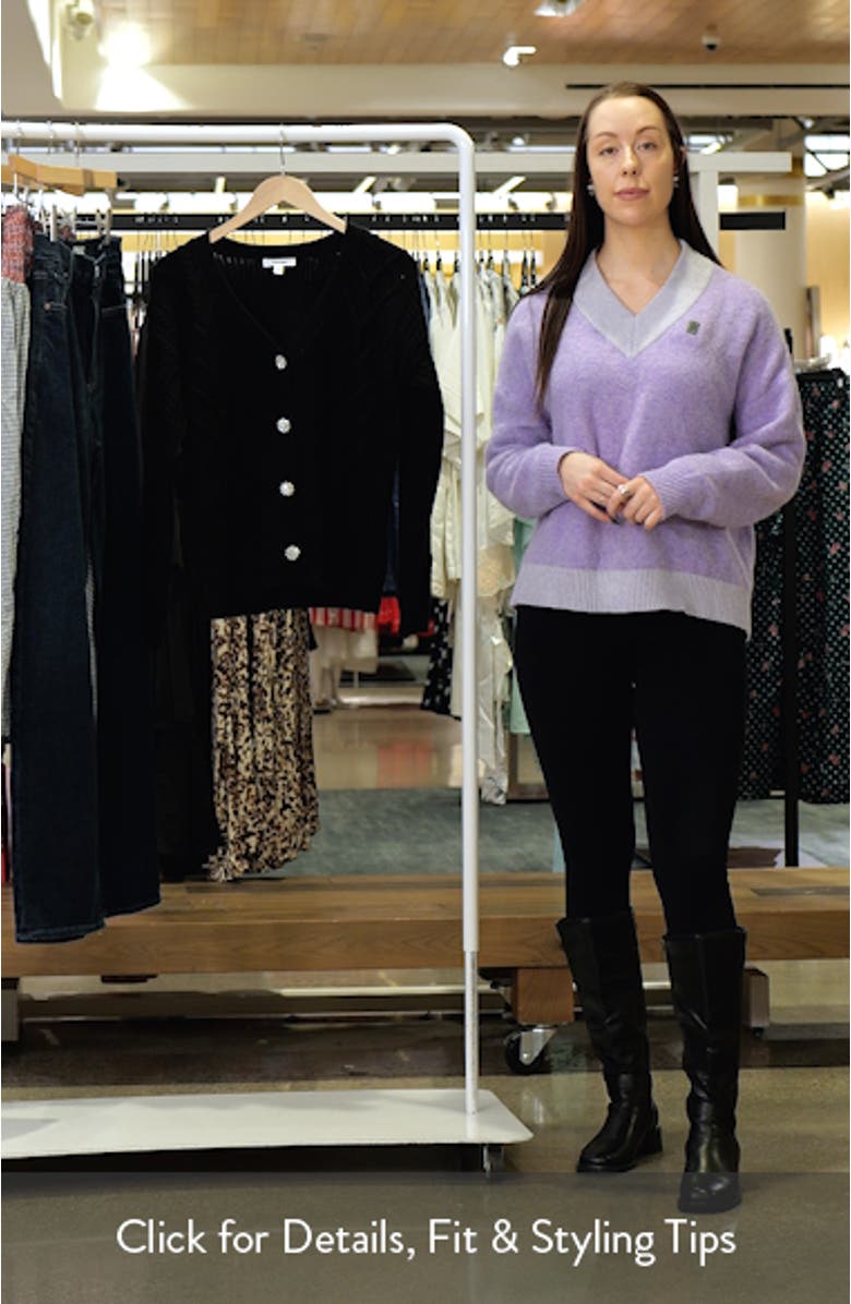 Harlow Hearts Rhinestone Cable Stitch Cardigan, sales video thumbnail