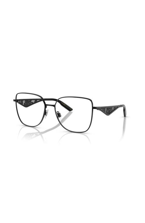 Dolce & Gabbana Dolce&gabbana 56mm Square Optical Glasses In Black