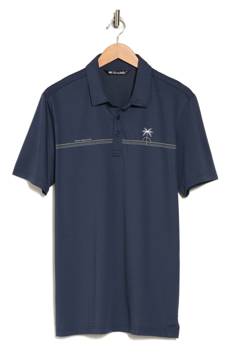 Luna Sol Stripe Polo, Alternate, color, DRESS BLUES