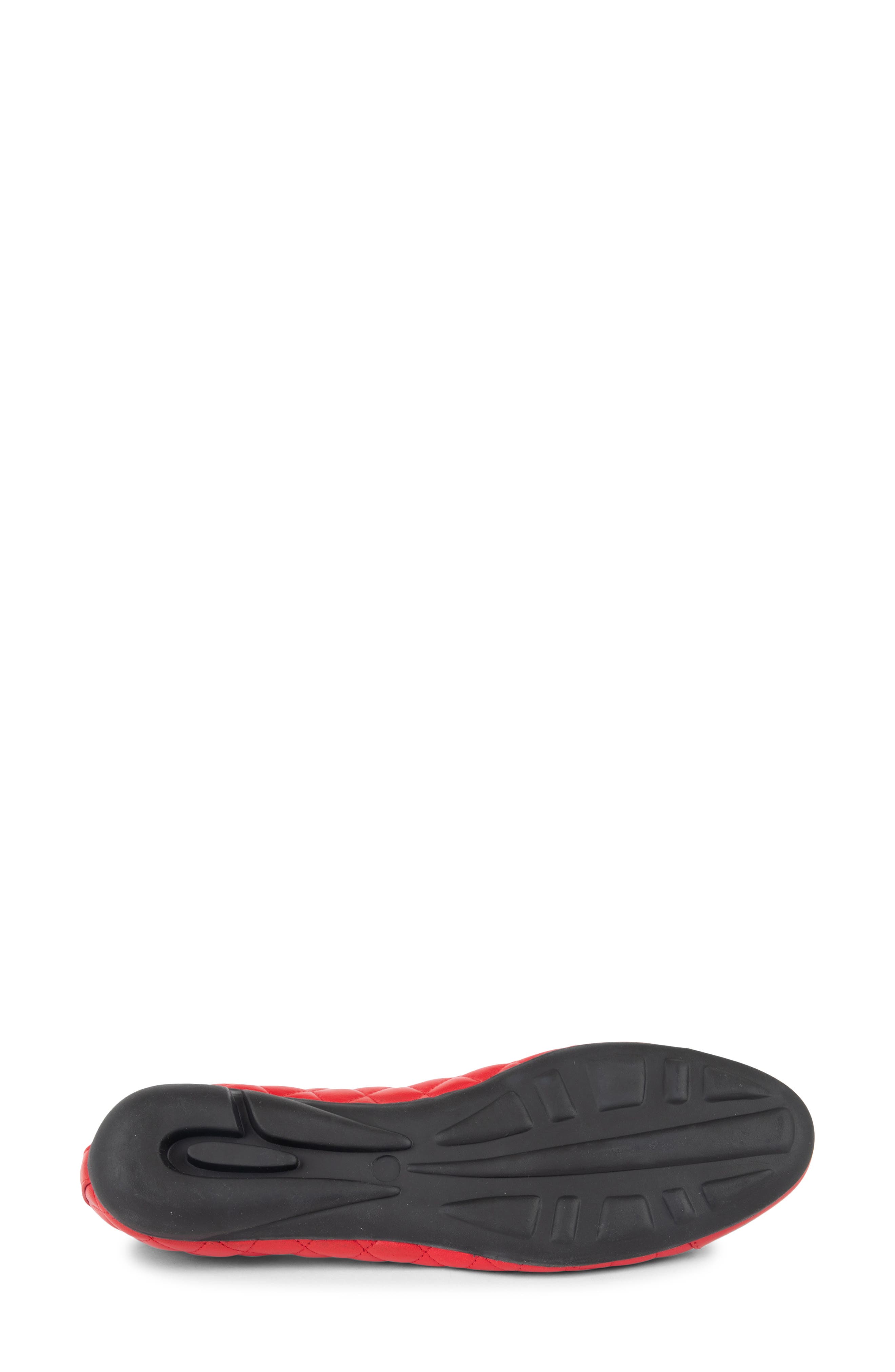 Best Cap Toe Quilted Ballet Flat, Alternate, color, RED